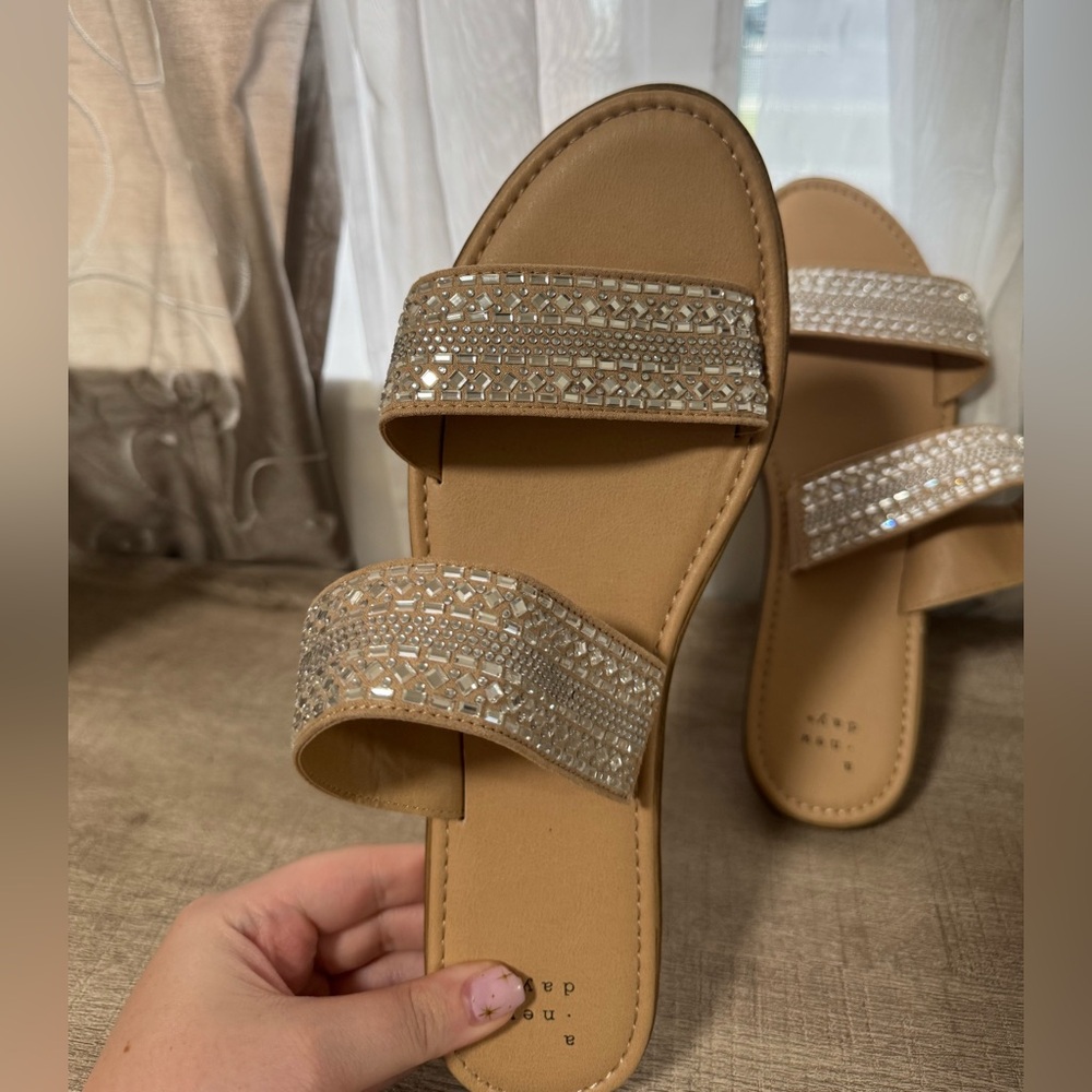 A New Day Rhinestone Sandals